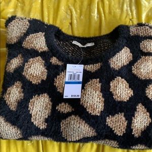 NWT Michael Kors Leopard Sweater XL